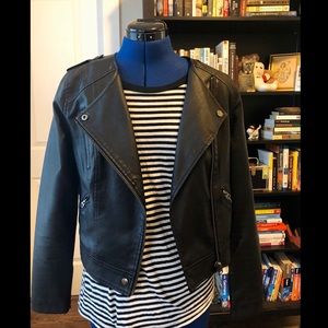 EUC Topshop Faux Leather Moto Jacket